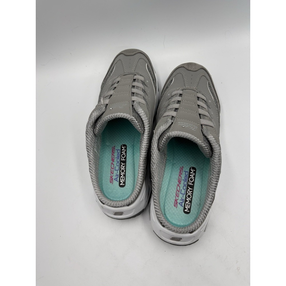 SKECHERS D'Lites Gray Memory Foam Low Top Slip-On Athletic Sneakers Women's 9 - Picture 5 of 13